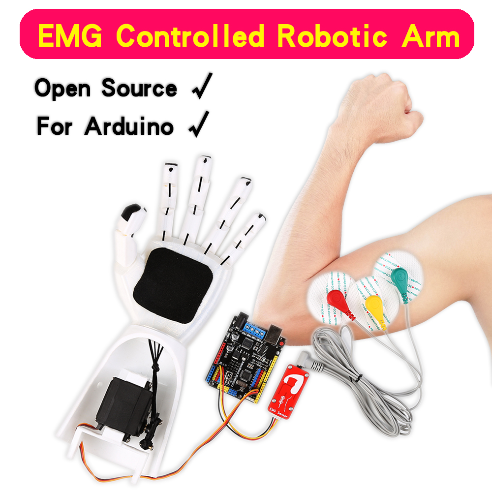 EMG Sensor Robotic Arm Electri - Science Robotics ulasan dan harga