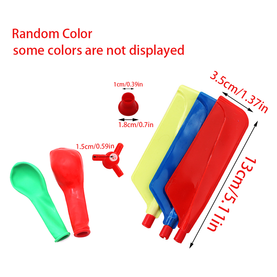 3/6/9sets Balloon Propeller He - Science Toys Diy ulasan dan harga