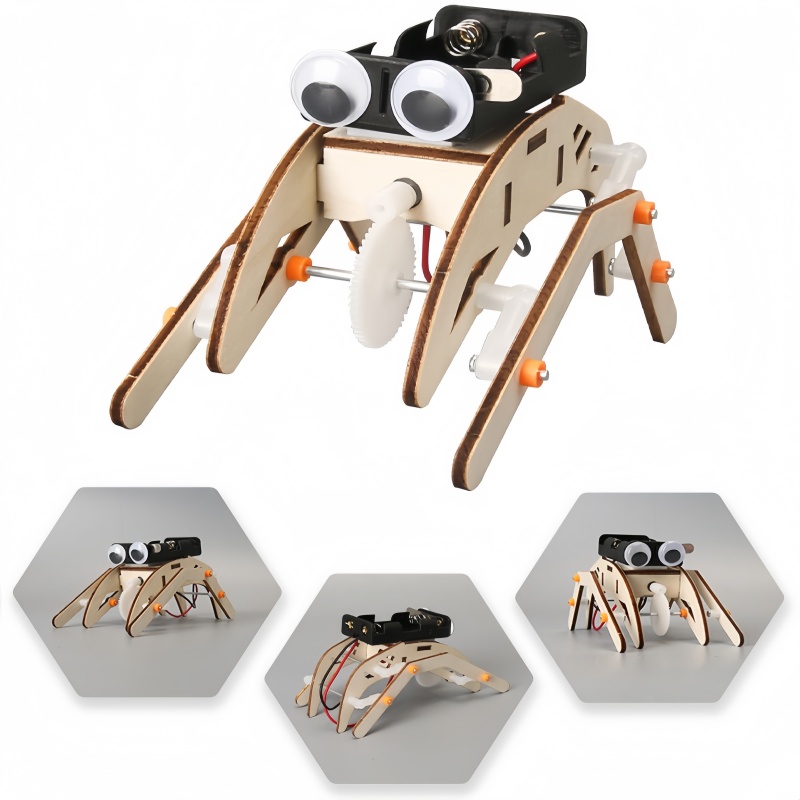 Diy Handmade Walking Spider Ro - Science Project Robot ulasan dan harga
