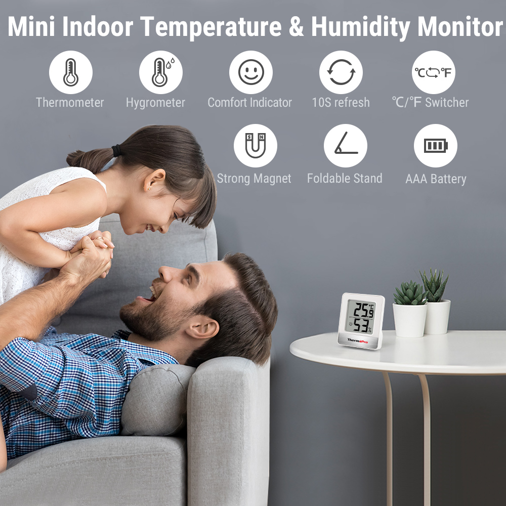 ThermoPro TP-49 Mini Weather S - Weather Station Indoor ulasan dan harga