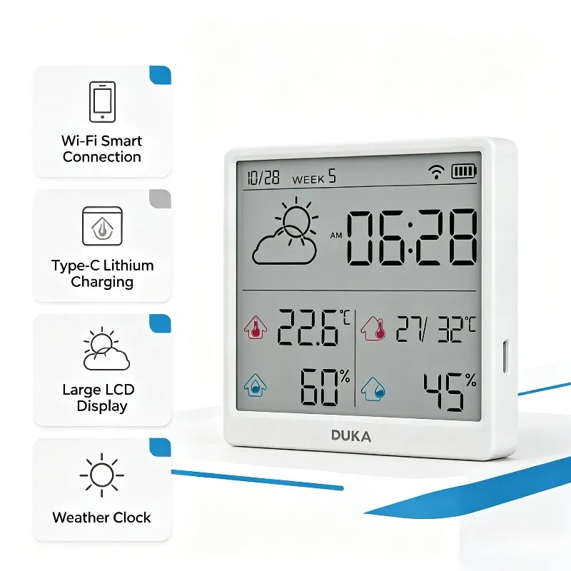 DUKA ATuMan Wi-Fi Smart Temper - Weather Station Indoor ulasan dan harga