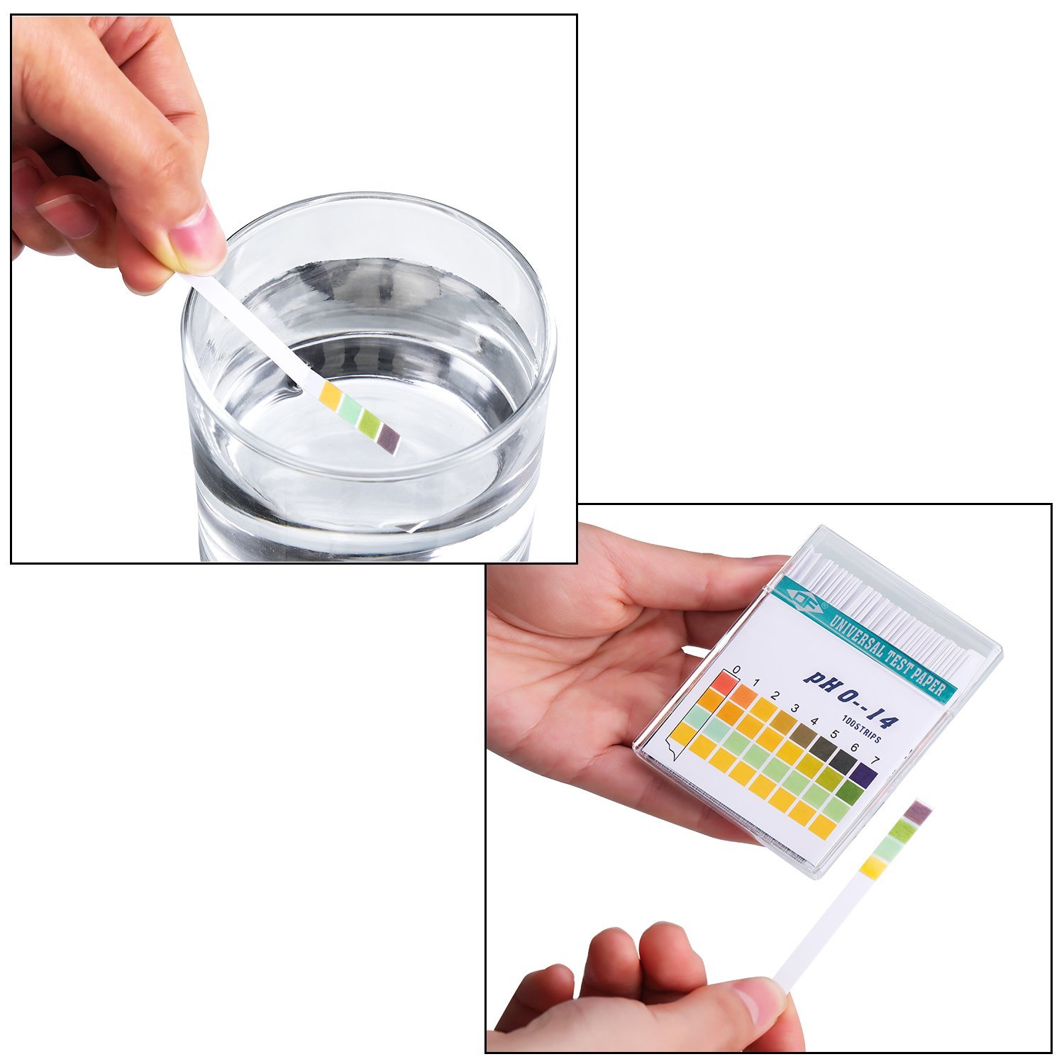 100 Strips 0-14 PH Alkaline Ac - Water Testing Kit ulasan dan harga