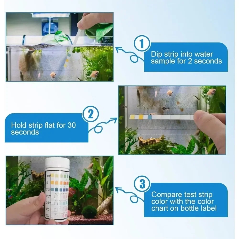 Aquarium Test Strip  PH Qualit - Water Testing Kit ulasan dan harga