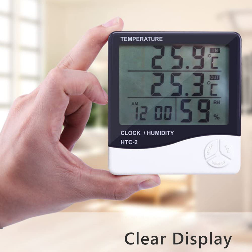 Multifunction LED Digital Ther - Weather Station Indoor ulasan dan harga
