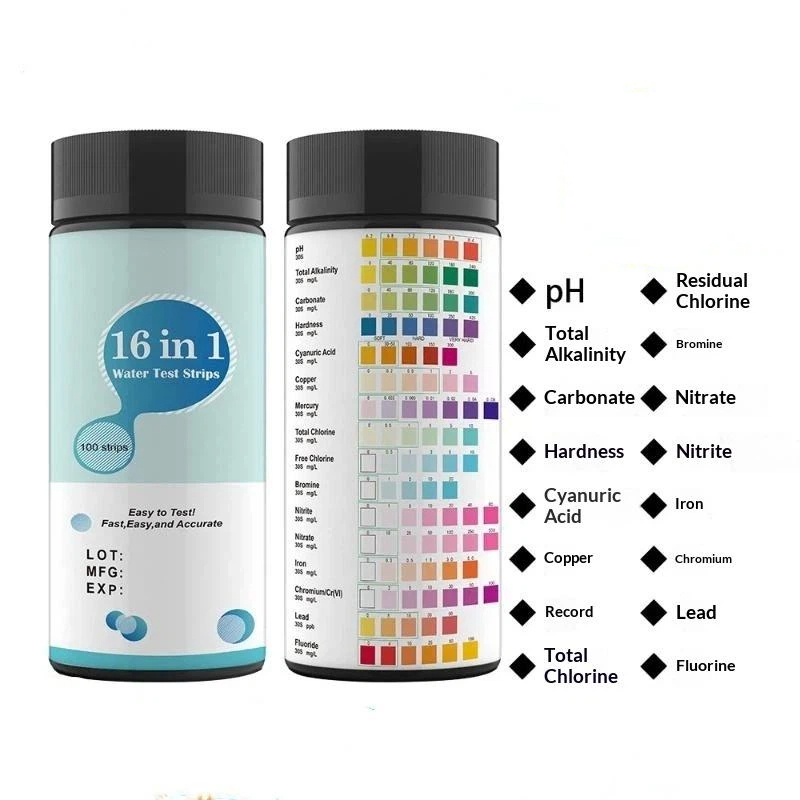50 /100 Pcs 16 IN 1 Aquarium F - Water Testing Kit ulasan dan harga