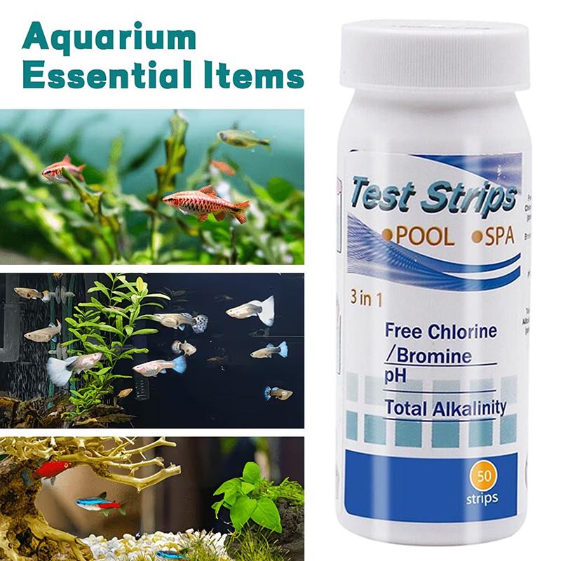 【K】Aquarium Water Test Strips  - Water Testing Kit ulasan dan harga