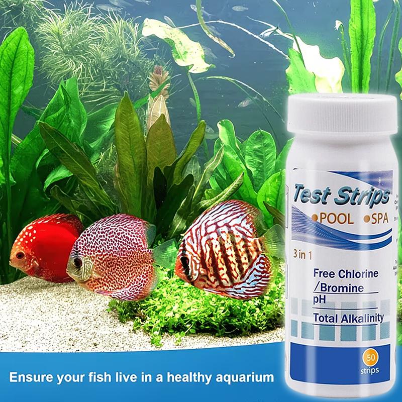 【K】Aquarium Water Test Strips  - Water Testing Kit ulasan dan harga